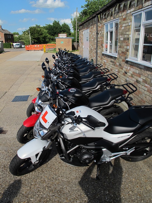 Motorcycle training and testing underway in Lowestoft