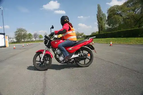 Motorcycle training and testing underway in Erith