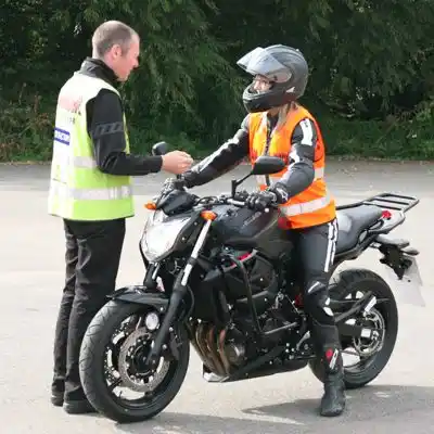 Motorcycle training and testing underway in Fulham