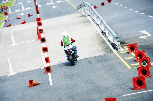 Motorcycle training and testing underway in Worksop