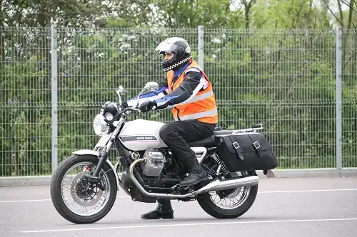 Motorcycle training and testing underway in Wood Green